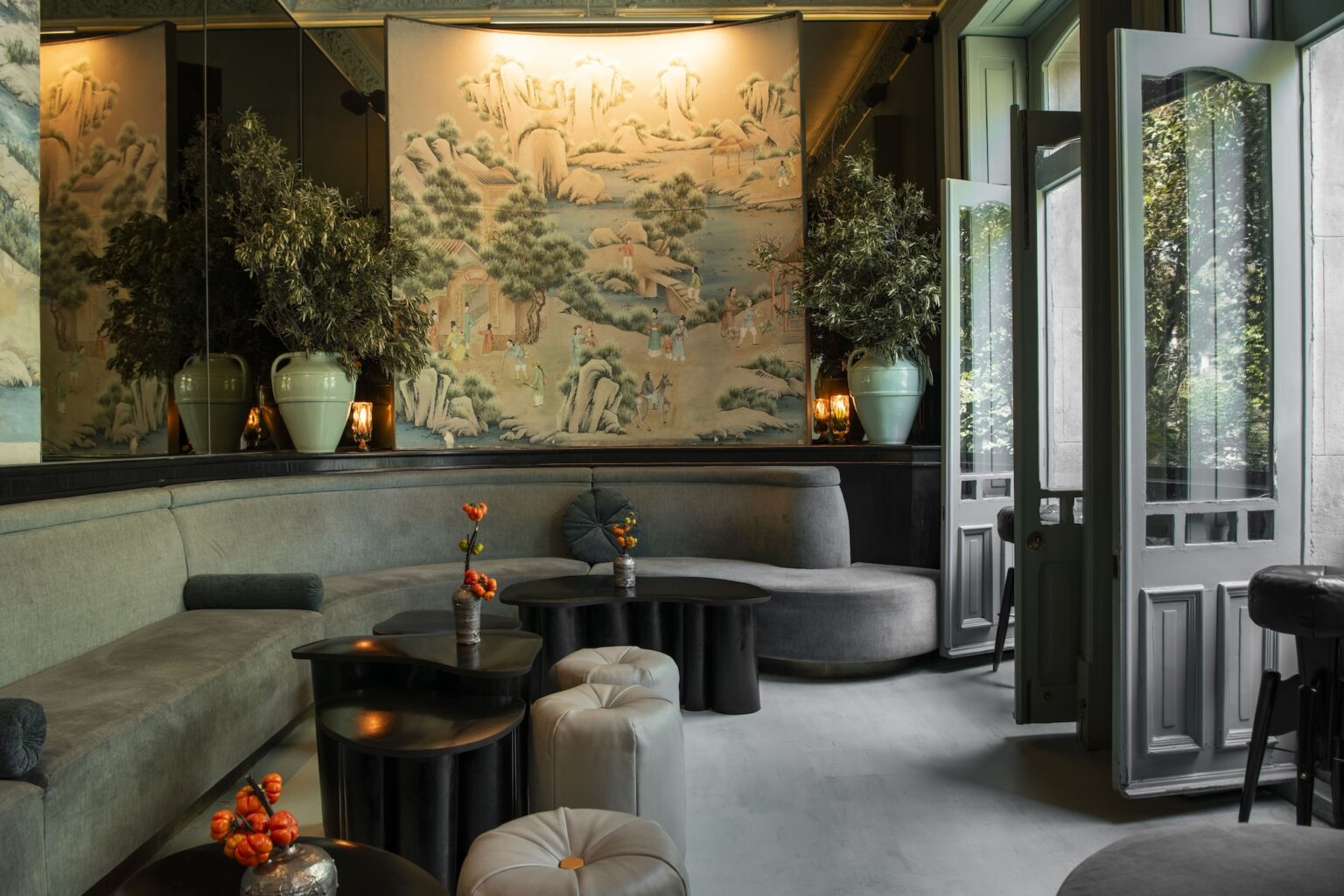 A lounge seating area at Pendry Residences Mexico City.