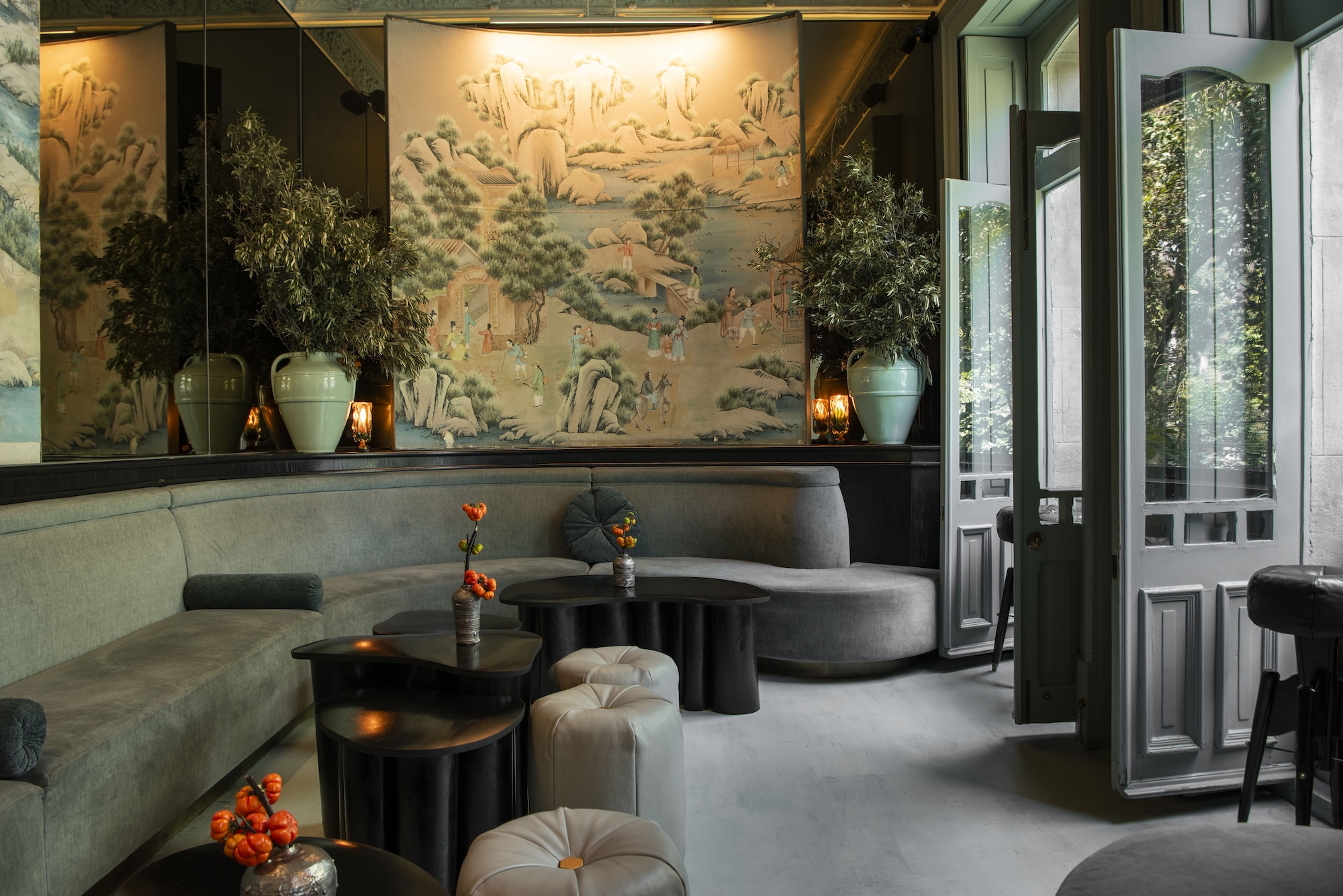 A lounge seating area at Pendry Residences Mexico City.