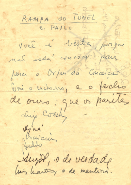 Vinicius participa de um cadáver esquisito