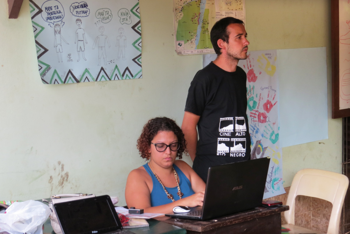 Antônio e Camila em Santarém, no Pará
