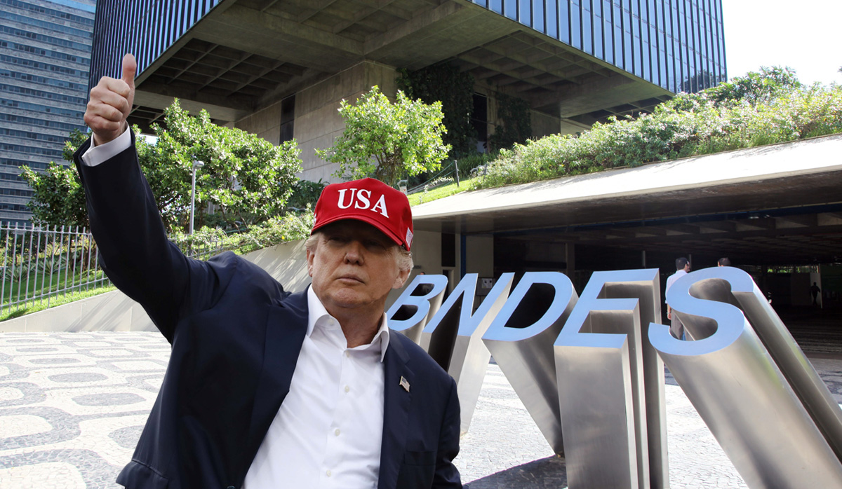 Trump negocia empréstimo com BNDES para construção de muro