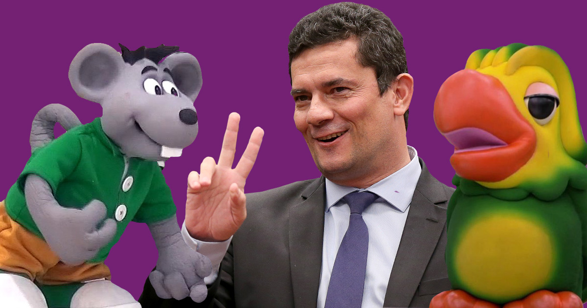 Além de Faustão, Sergio Moro se comunicou também com Louro José, Xaropinho, João Kléber e Palmirinha