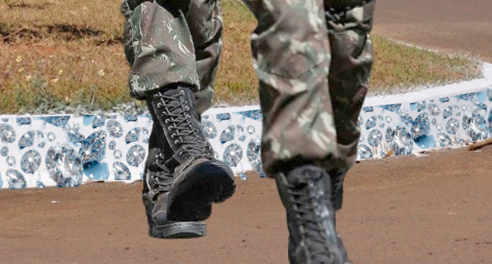 Militares vão cravejar meio-fio com cristais Swarovski em homenagem a Bolsonaro