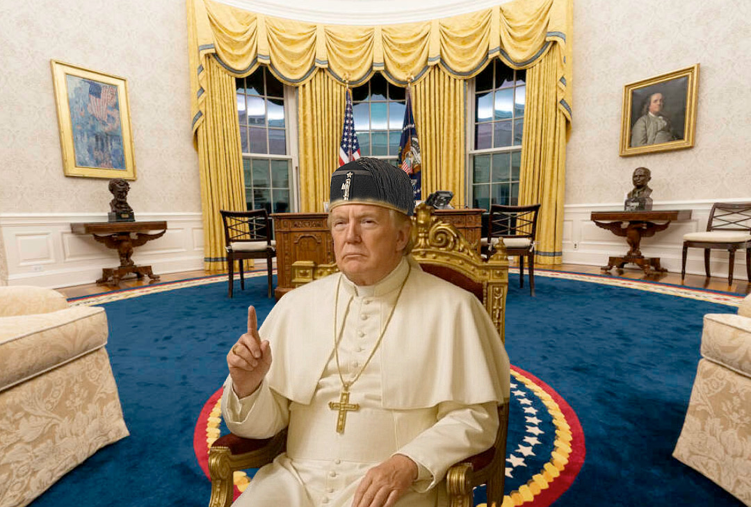 Trump se declara papa e muda de nome para Benito II