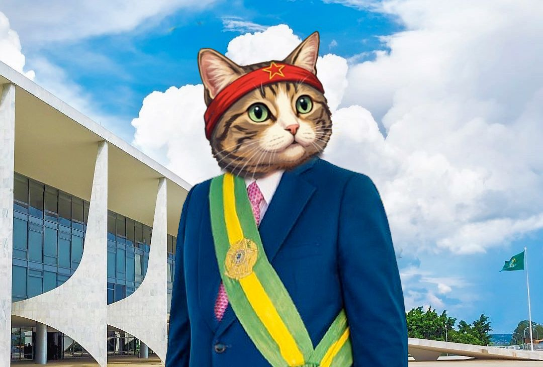 Empolgado com campanha com IA, PT crava gatinho virtual como sucessor de Lula em 2026