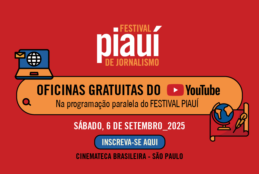 Os temas e os convidados das oficinas gratuitas do YouTube no festival piauí