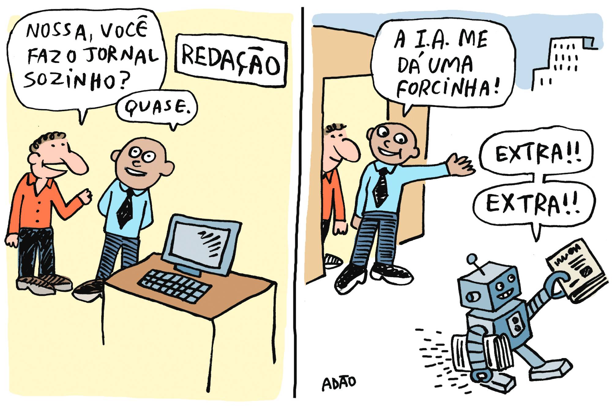 Parem as máquinas! A IA tem uma reportagem urgente