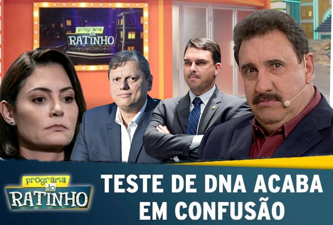 Teste de DNA: Tarcísio, Flávio e Michelle vão ao Programa do Ratinho para provar quem é o herdeiro de Bolsonaro