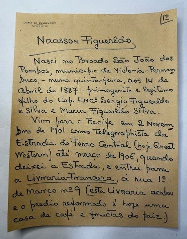 A carta de Naasson Figuerêdo