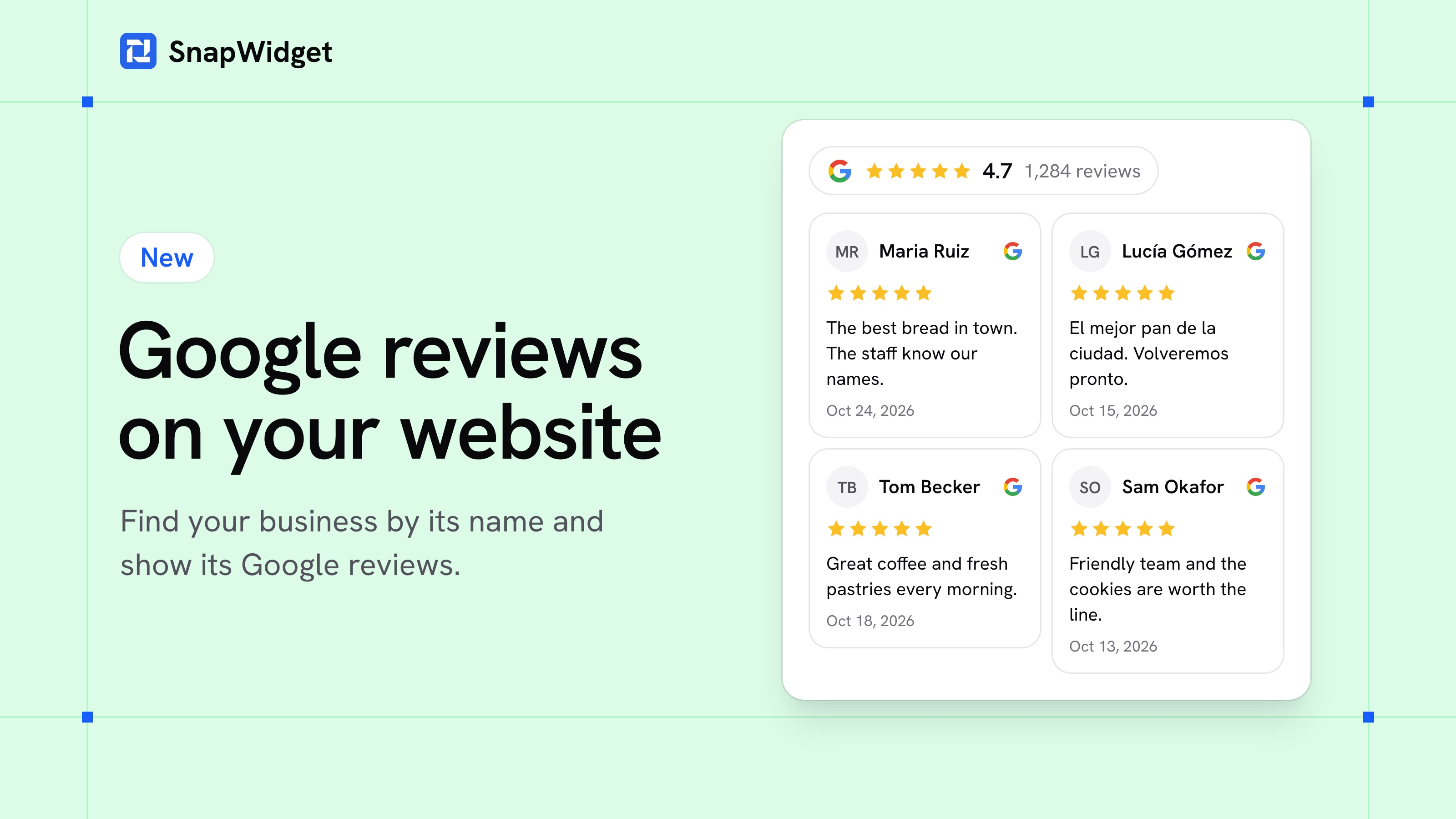 Google reviews on your website