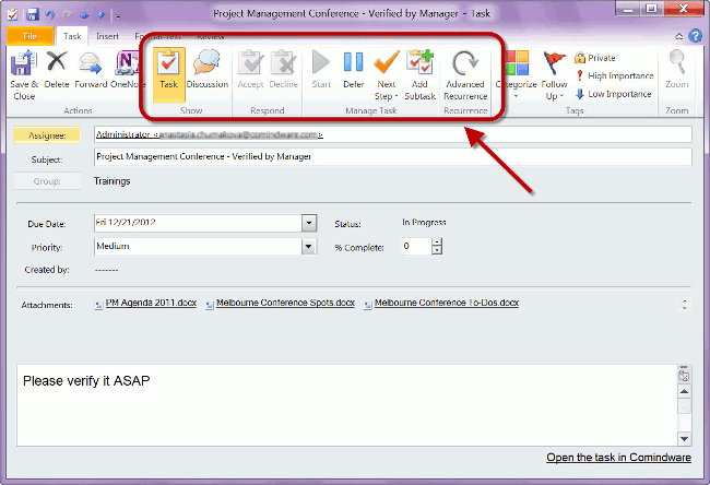 using outlook to manage workflow comindware unites workflow coordination and task using outlook to manage workflow comindware unites workflow coordination and task
