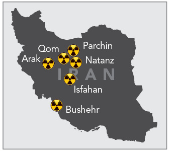 Top Nuclear Sites in Iran