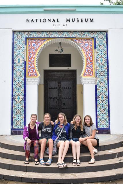 American students on a summer teen tour in Tanzania