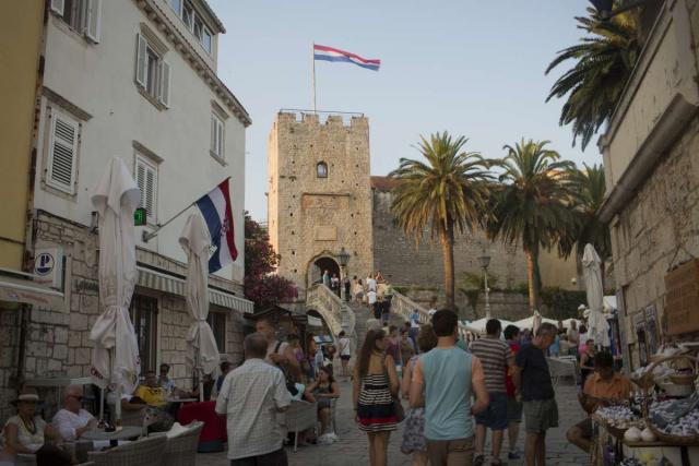 View of Croatia seen on summer teen adventure program