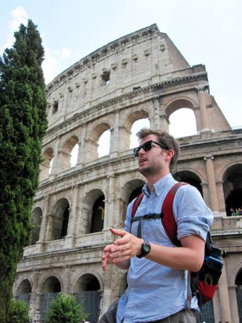 High school students discover the Colosseum on their summer teen tour to Italy.