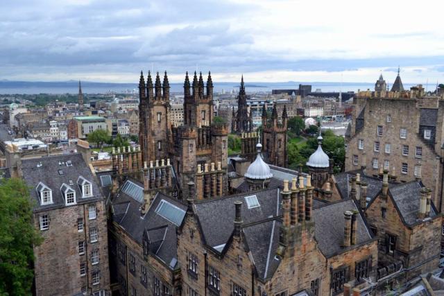 View of Edinburgh seen on summer teen travel program