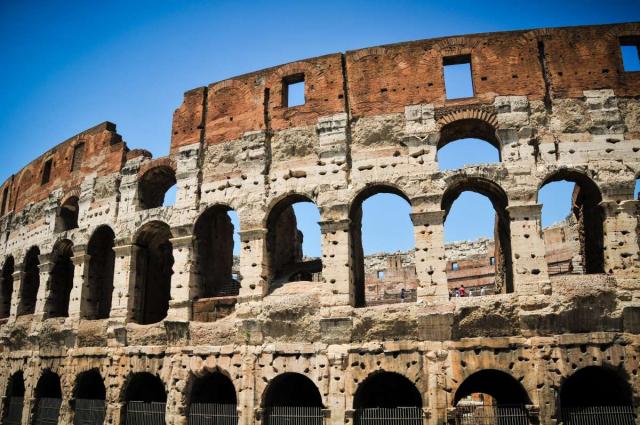 The historical Colosseum captured on a summer high school program to Italy.