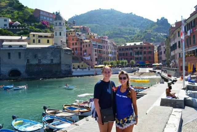 High school students enjoy the small town lifestyle in the Cinque Terre on their summer teen tour to Italy.