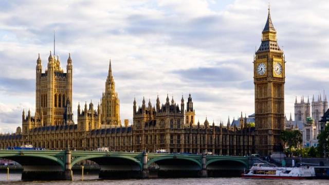 View of Parliament and Big Ben from teen travel trip to England
