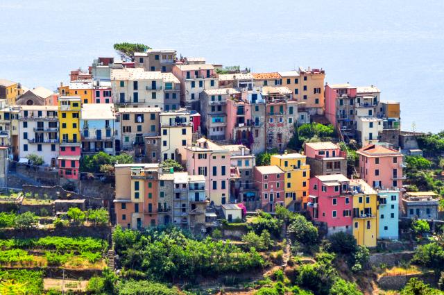 Fishing Village in Cinque Terre seen on summer teen travel photography program