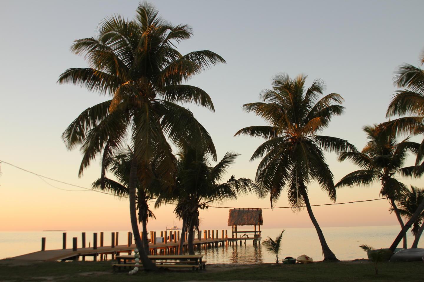 Sunset at our private island