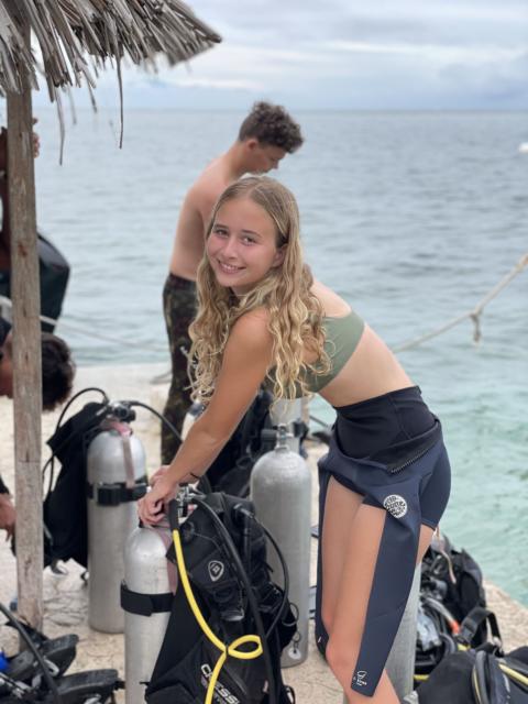 Teen Scuba Diving Belize