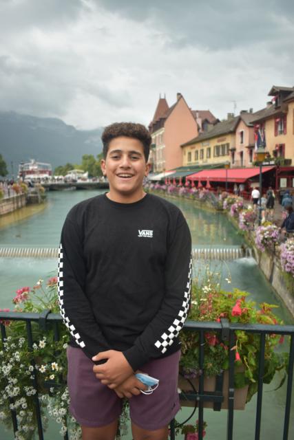 Happy Teen Boy Summering In the Alps
