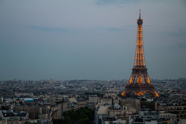 Night Views of Paris Eiffel Tower