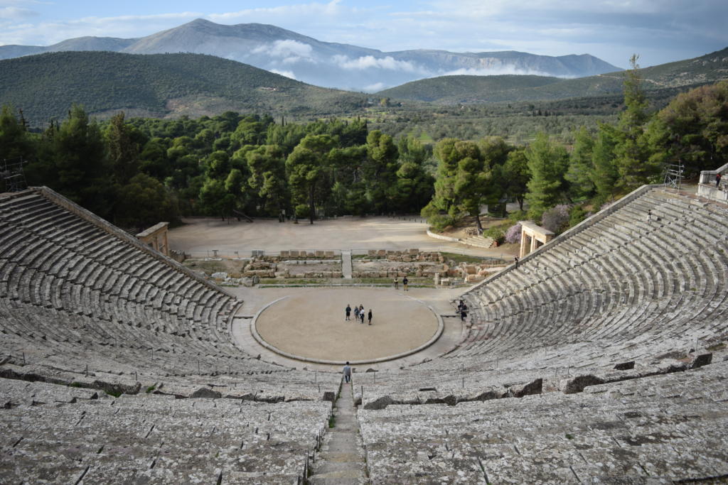 The Ancient Theatre of Epidaurus in Greece