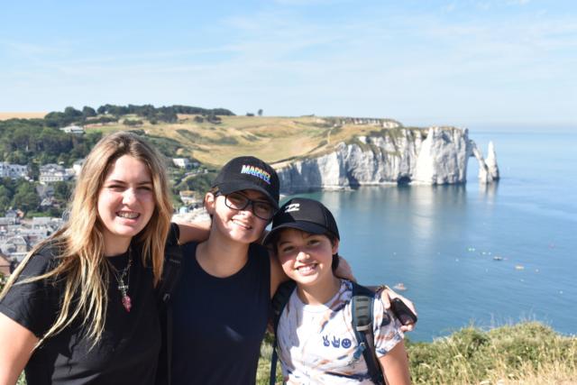 Students at White Cliffs France