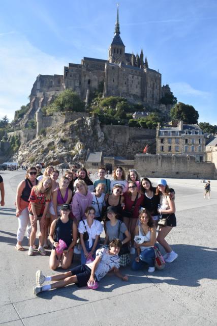 High School Group Mont St Michel
