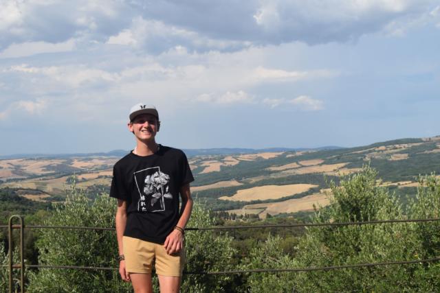 High school teen discovers the beauty of Tuscany on their summer trip to Italy