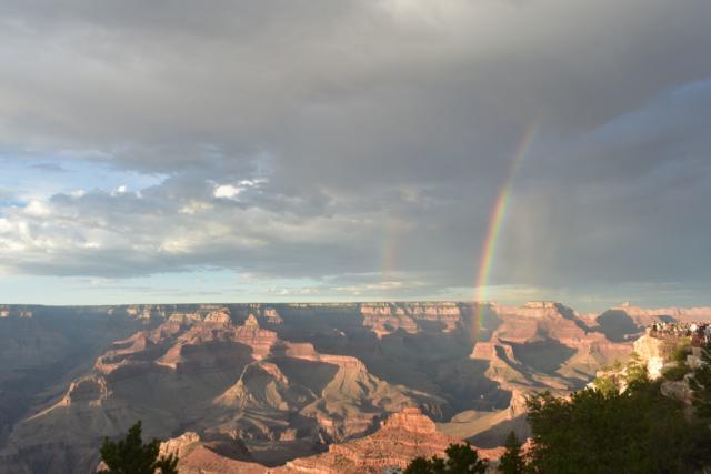 Rainbow over the Grand Canyon