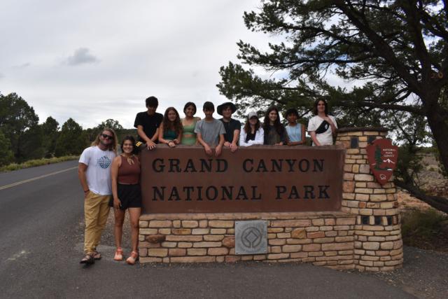 High School Students at the Grand Canyon