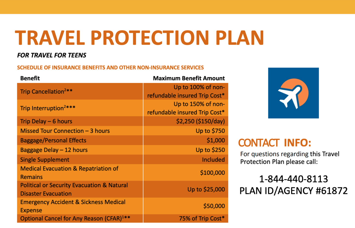 Student Travel Insurance for Travel Protection Travel For Teens