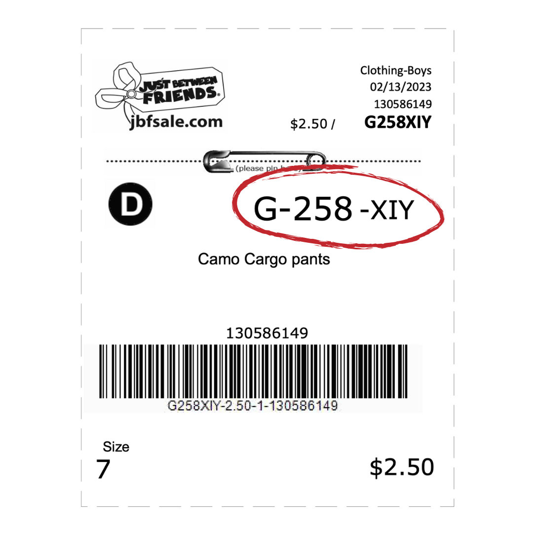 Fall 2023 Consignor Drop Off & Pick UP Appointment Tickets