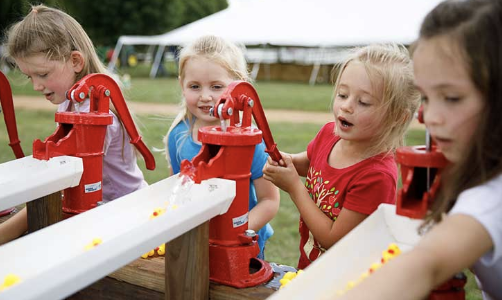 Duck races at Ferguson's Orchards