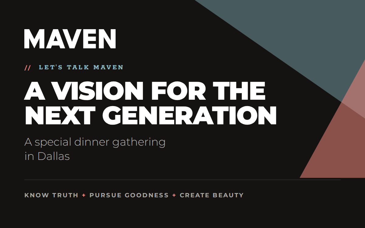 Let's Talk MAVEN — an intimate dinner in Dallas