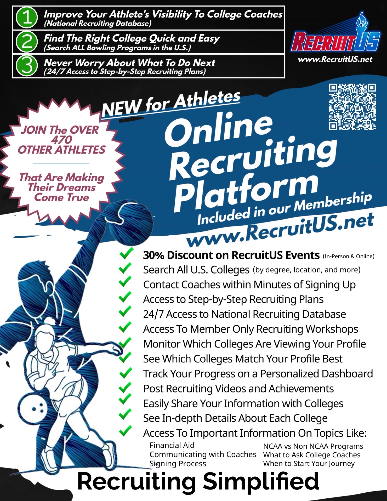 Collegiate Bowling Recruiting Membership RecruitUS