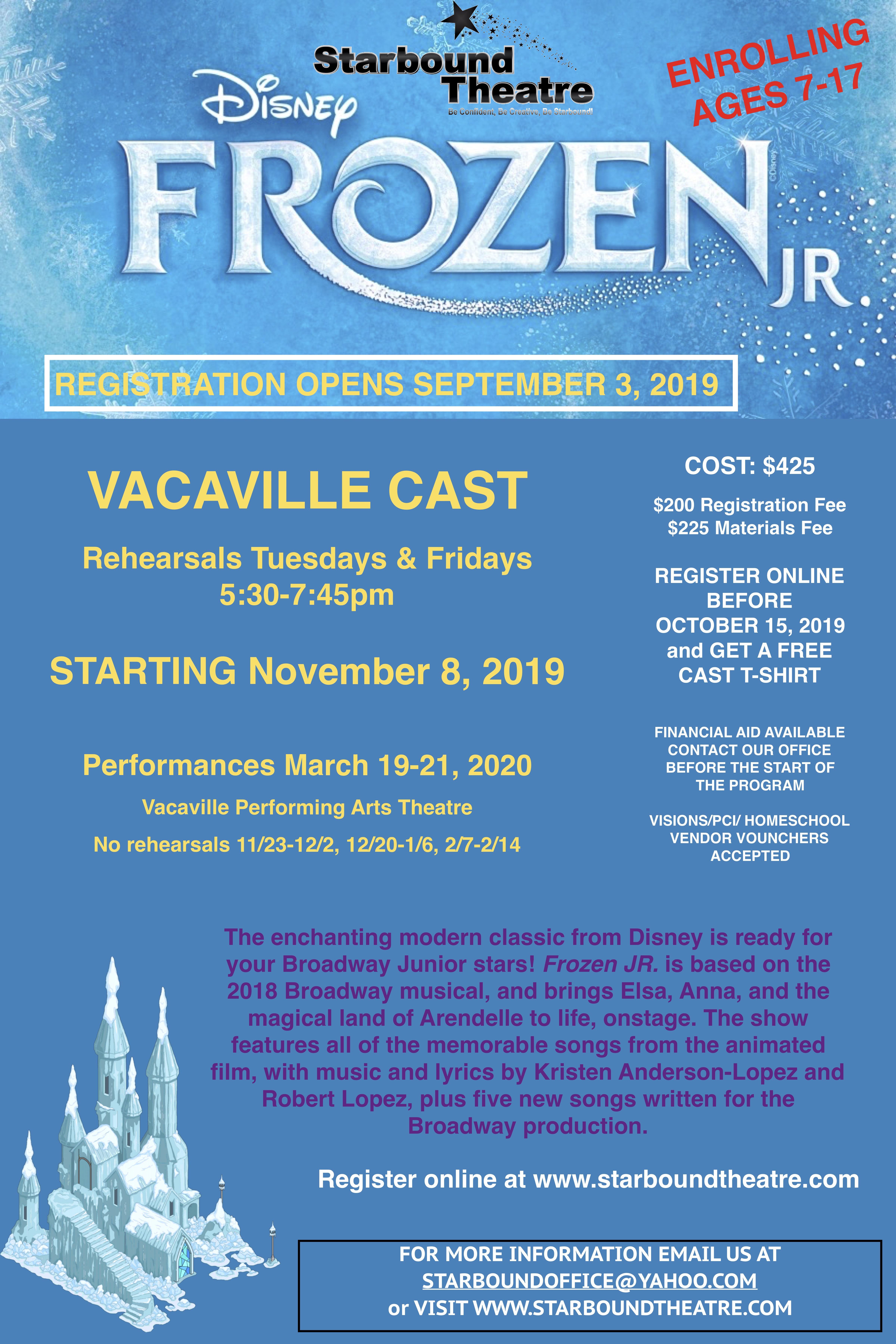 Frozen, the Musical- Vacaville Cast