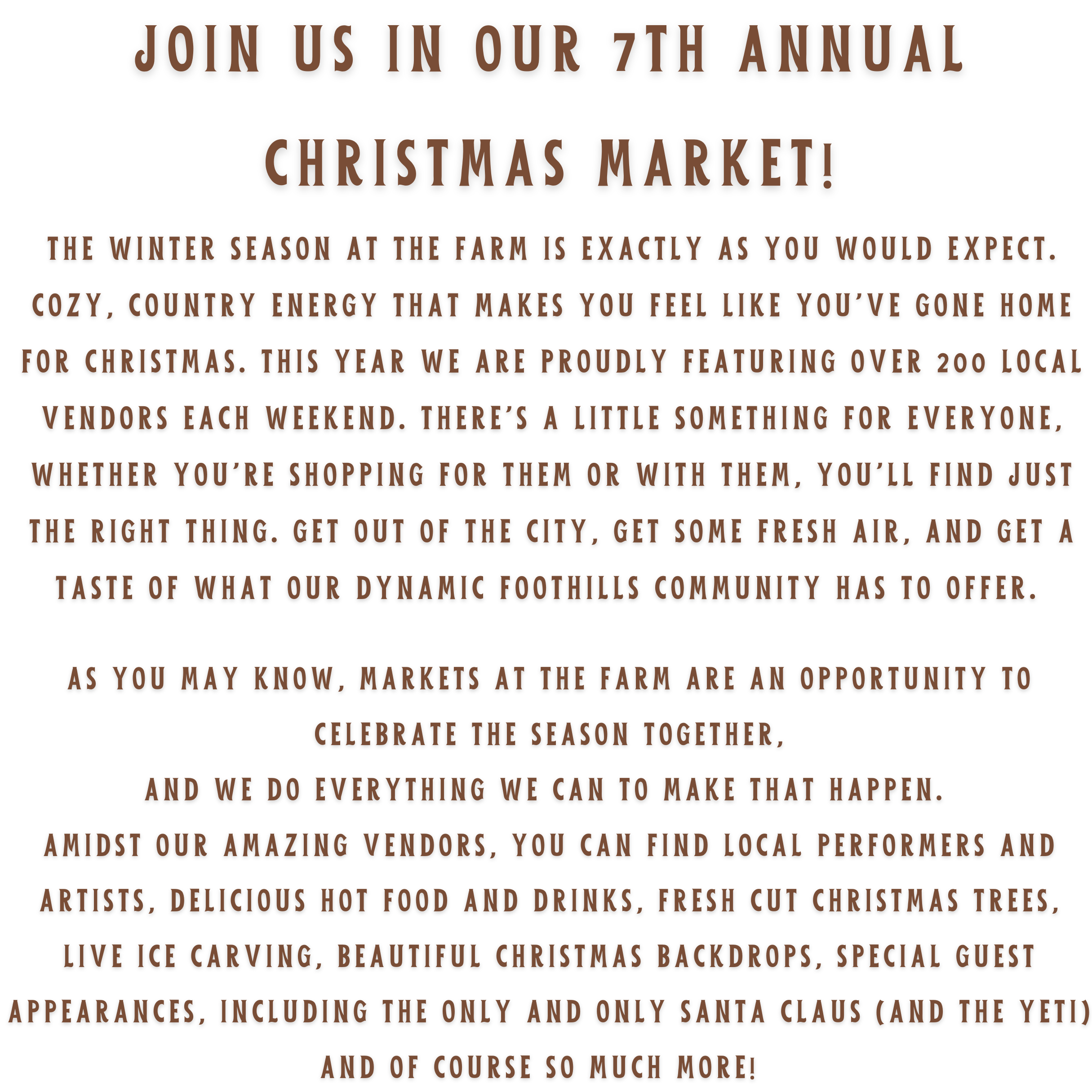 The Saskatoon Farm Christmas Market