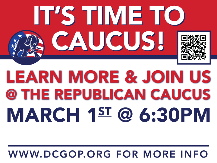 Caucus Sign 2022 Caucus Yard Signs