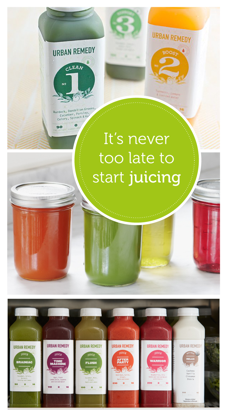 Never too late to start juicing with Urban Remedy