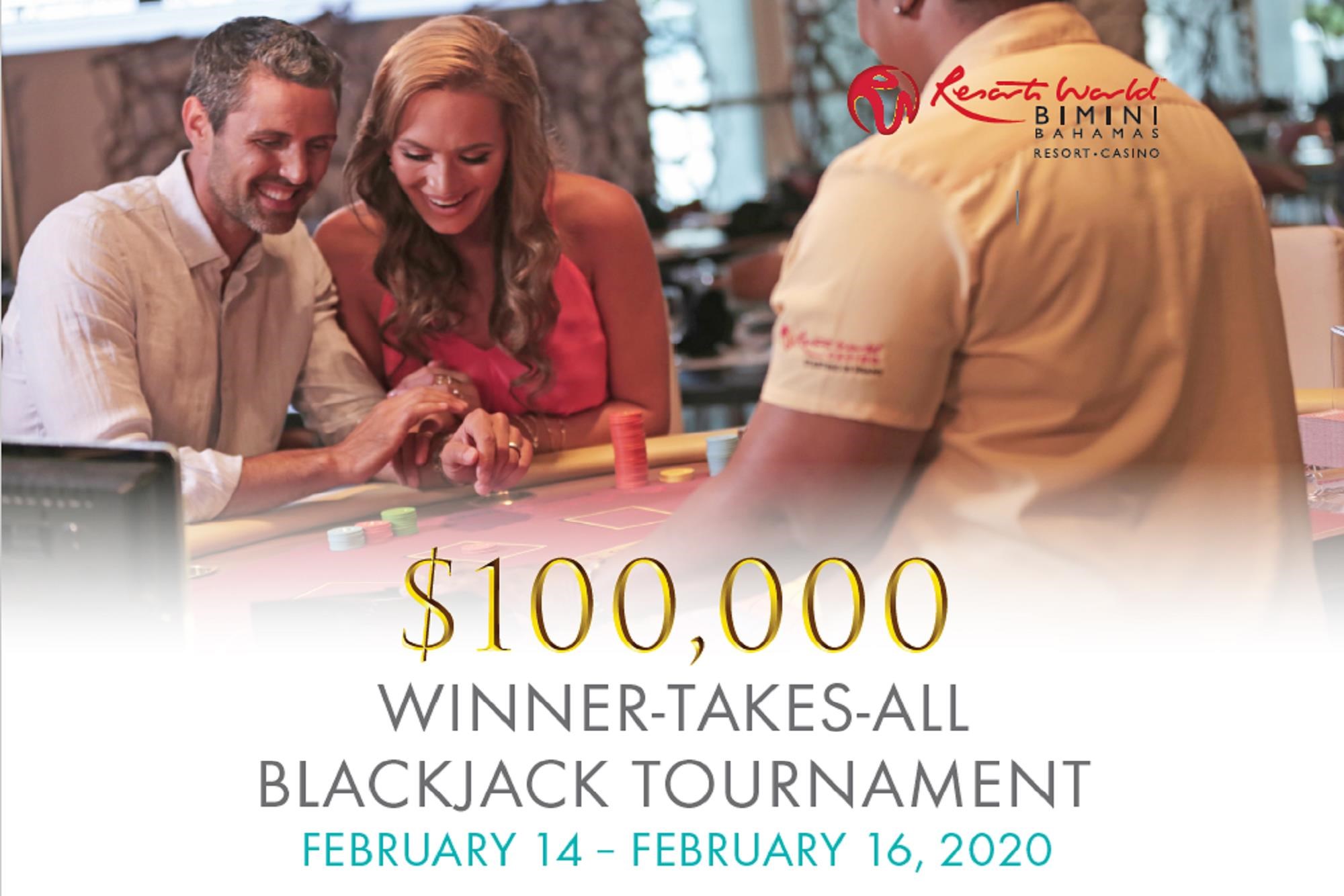 100,000 CASH Winner Takes All Blackjack Tournament