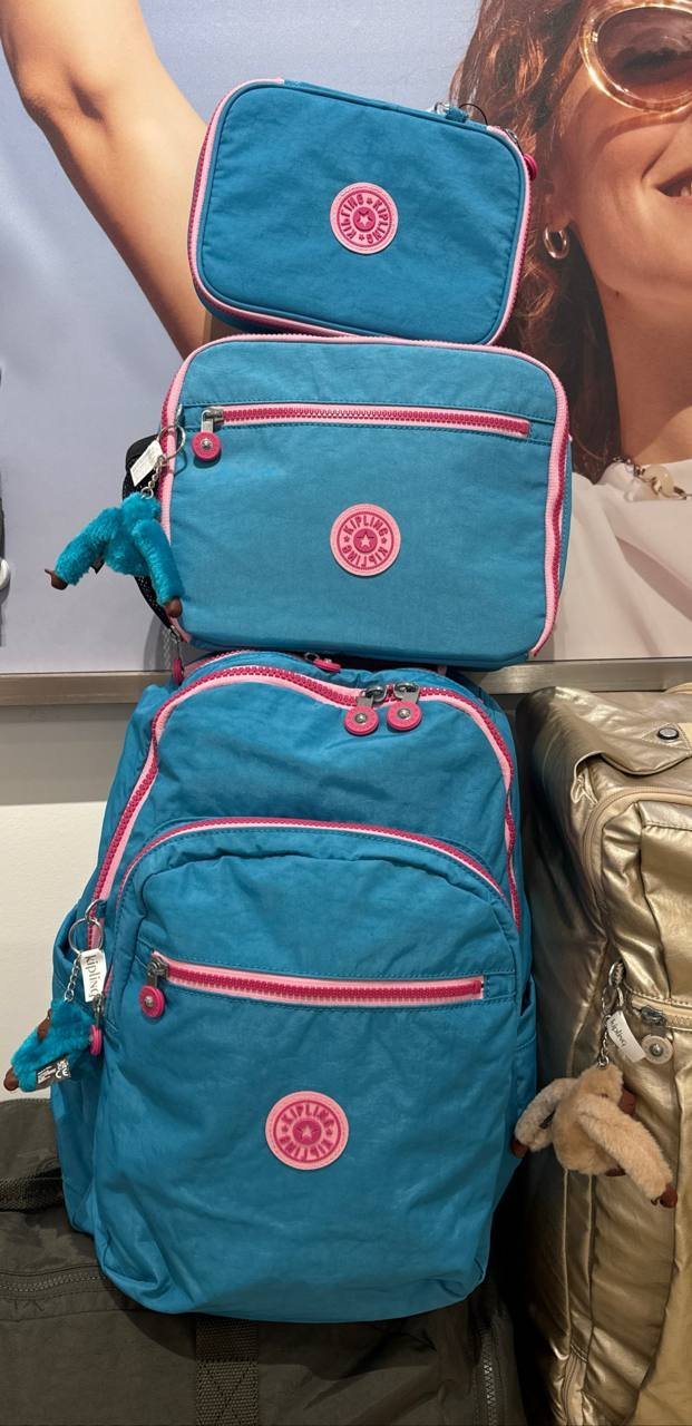 Kit Mochila Seoul  + Lancheira Ermy + Estojo 100 Pens