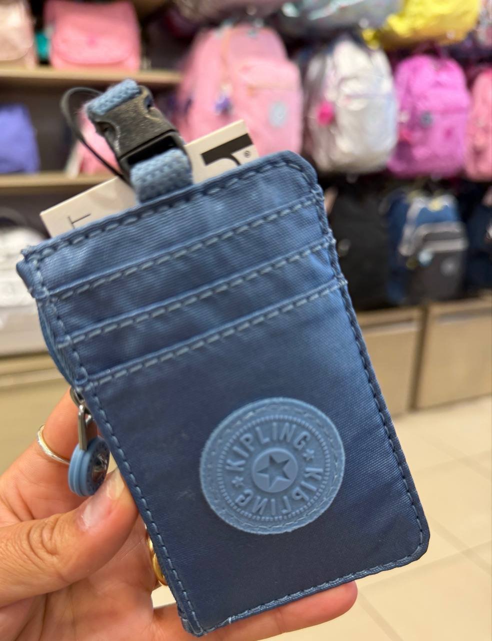 Leroy2 porta cartão com alça para pescoço