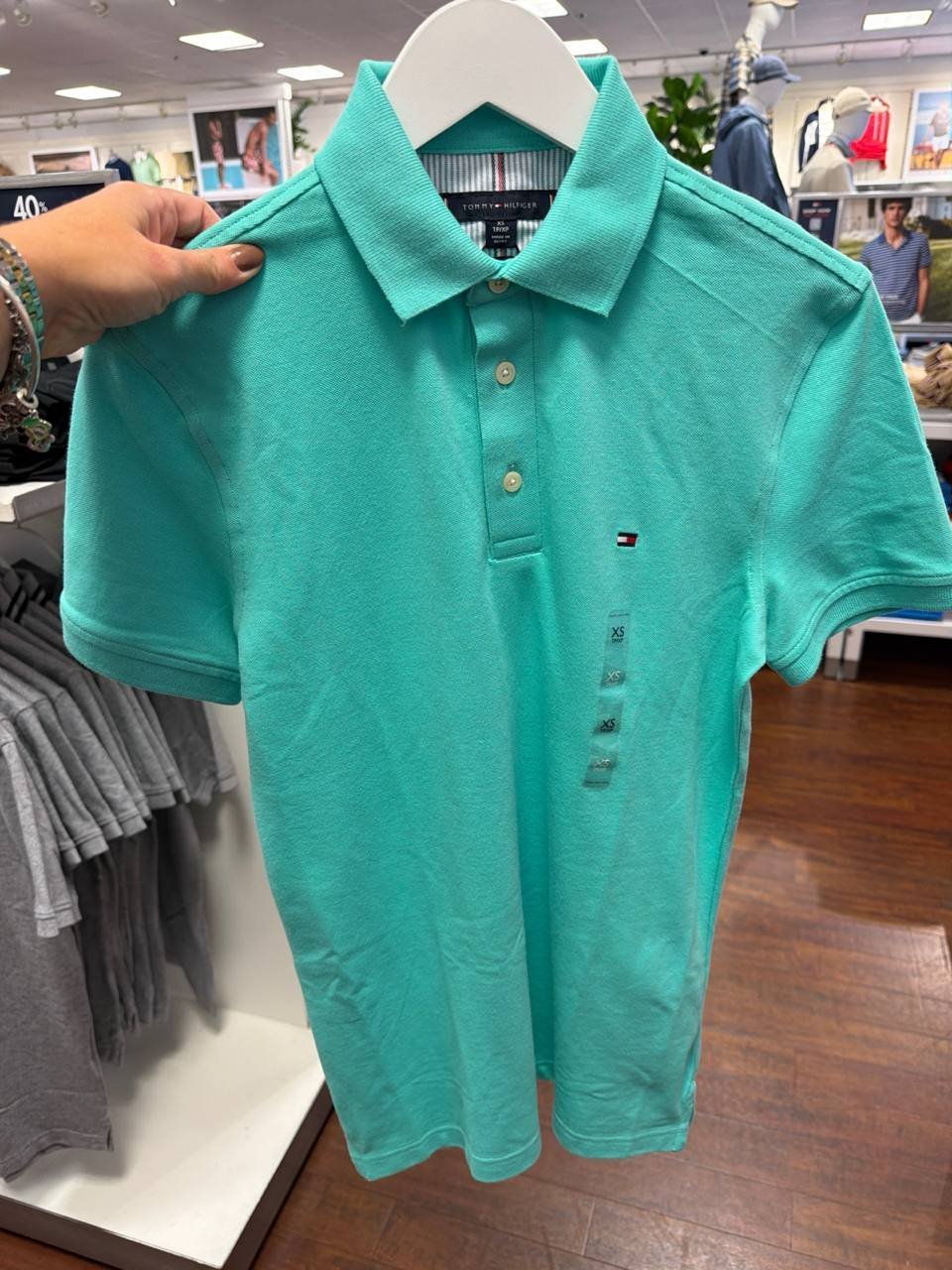Slim Fit Stretch Polo COR PROMOCIONAL