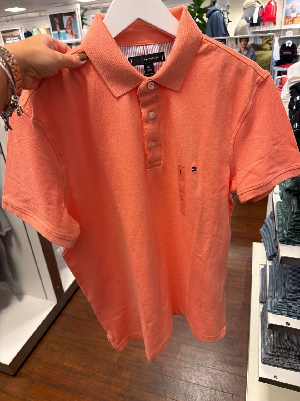 Slim Fit Stretch Polo COR PROMOCIONAL