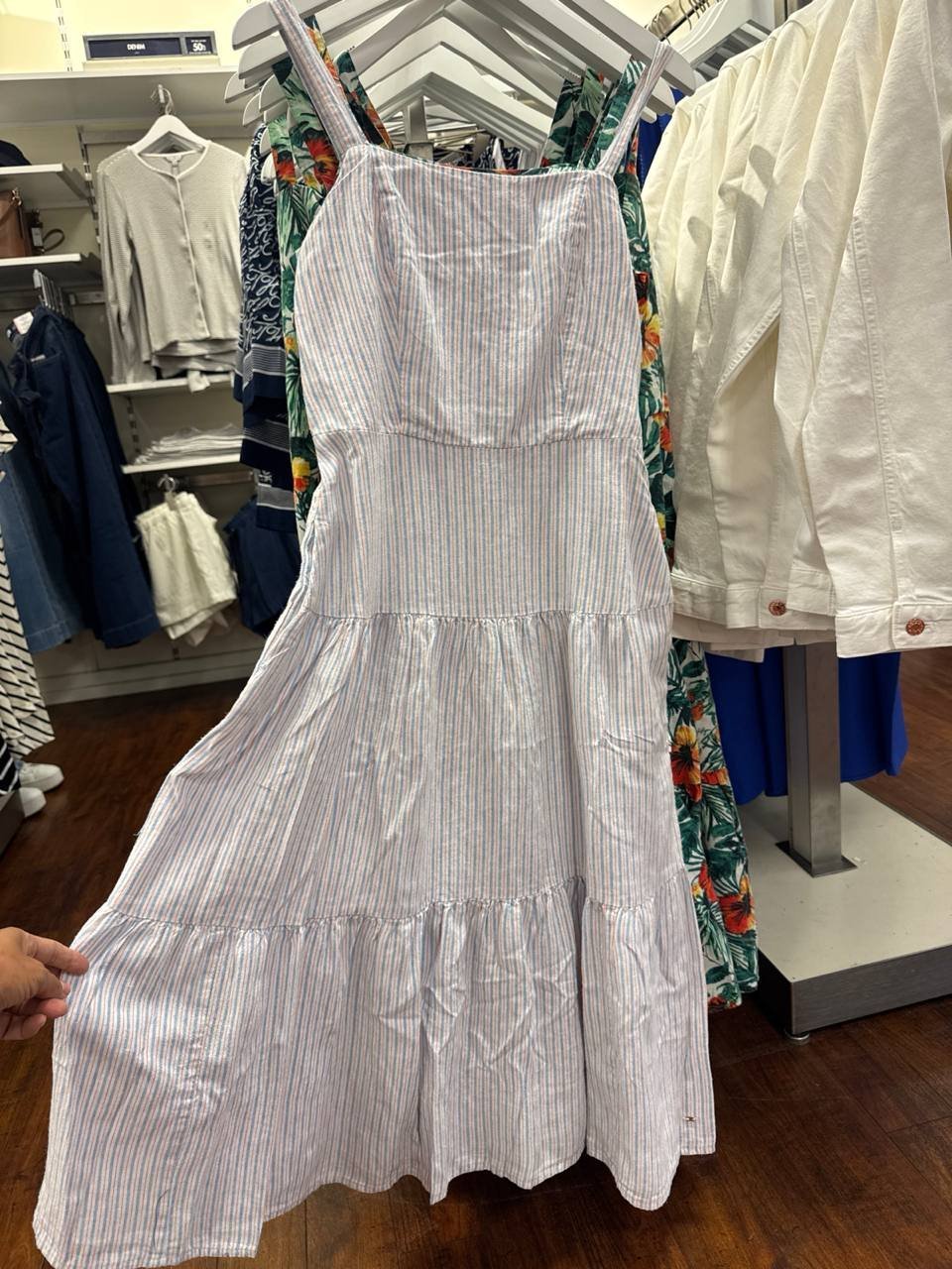 Vestido  linho com viscose