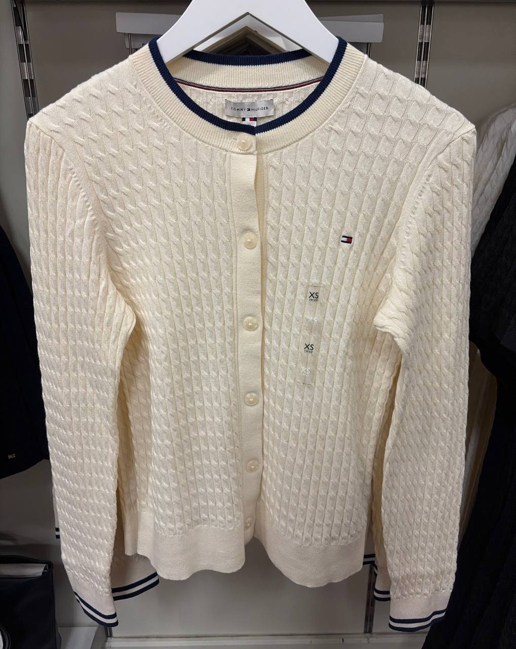 cardigan tricot trançado